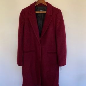 Jones New York Cranberry Coat-Size Med (NWT)